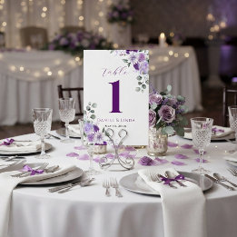 Flüstern von Lavendel: Eleganz in Blüte Tischnummer