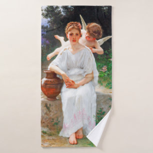 Flüstern von Liebe, Bouguereau Badehandtuch