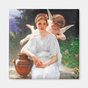 Flüstern von Liebe, Bouguereau Magnet