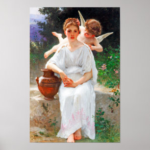 Flüstern von Liebe, Bouguereau Poster