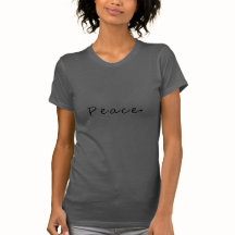 Flüstern von Peace Typografy-T - Shirt