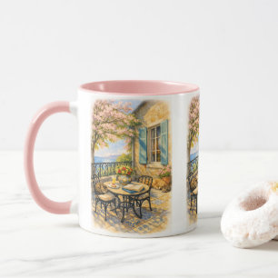 Flüstern von Salbei Vintage Meeresleben Tasse