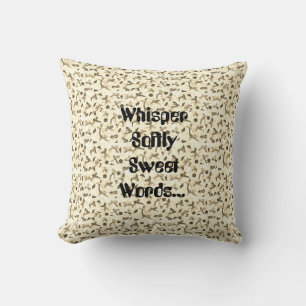 Flüstern Weicher Sweet Words Throw Kissen
