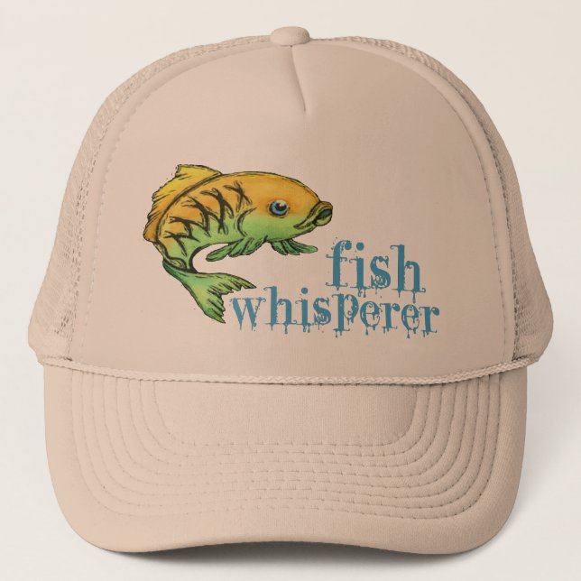 Flüstern zu den Fischen! Hut das Fischen des Truckerkappe (Vorderseite)