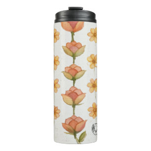 Flüsternde Blüten Thermosbecher