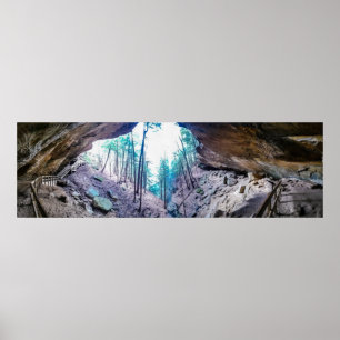 Flüsternde Höhle, Hocking Hills State Park, Ohio Poster