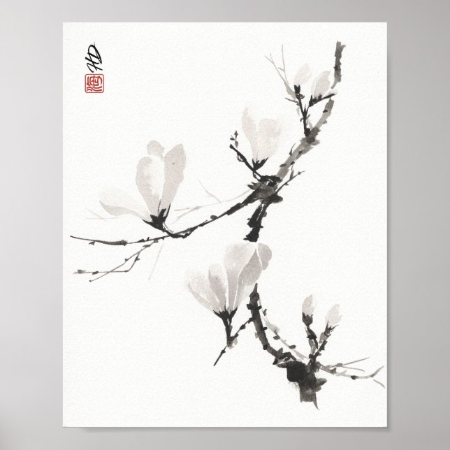 Flüsternde Magnolie Poster (Vorne)