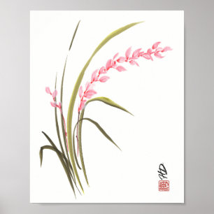 Flüsternde Orchidee Poster