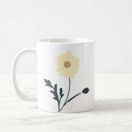 Flüsternde Wiese - Buttergelber Blumenschmuck Kaffeetasse