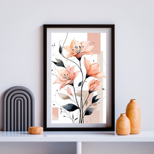 Flüsternder Mohn Garten Poster