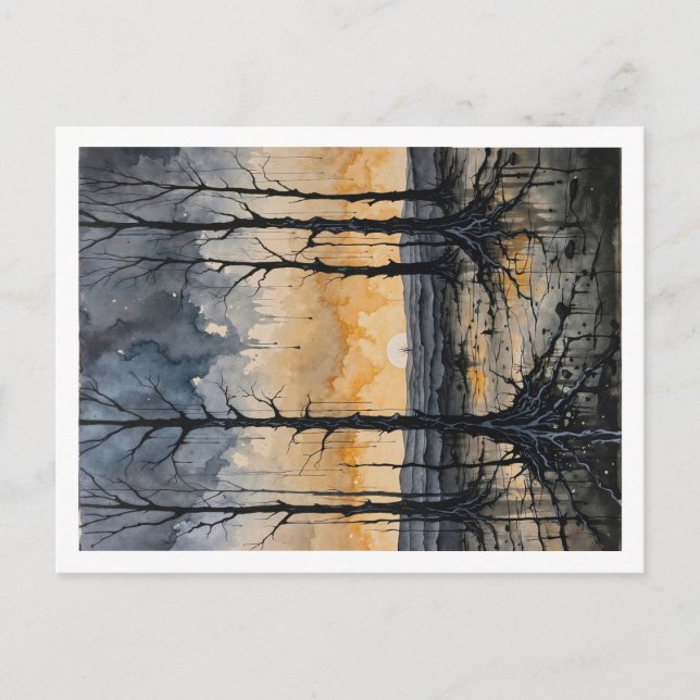 Flüsternder Wald Postkarte (Vorderseite)