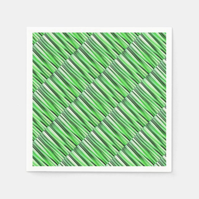 Flüsterndes grünes Gras Serviette (Vorderseite)