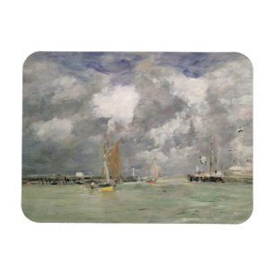 Flut bei Trouville, c.1892-96 (Öl auf Platte) Magnet