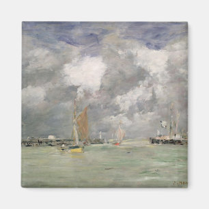 Flut bei Trouville, c.1892-96 (Öl auf Platte) Magnet