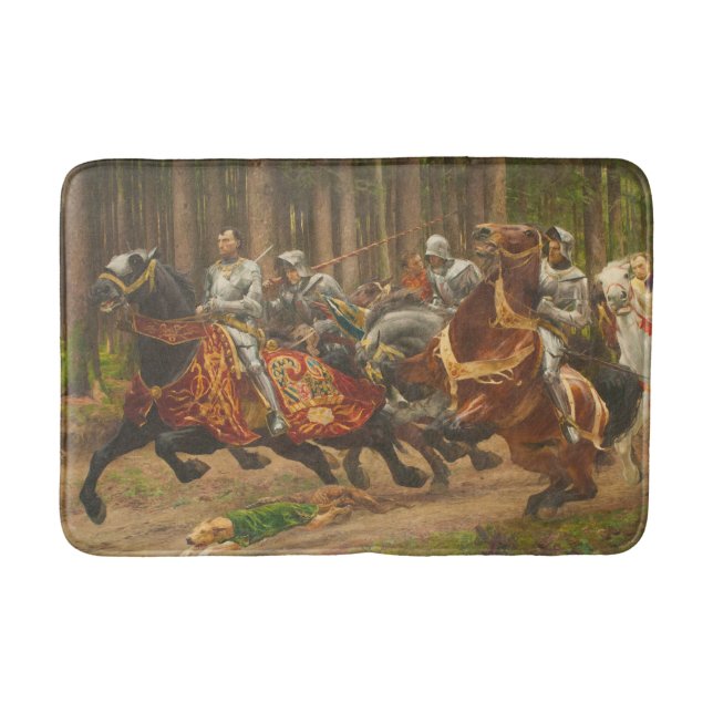 Flut Charles des Kühnen auf dem Pferd Badematte (Vorderseite)