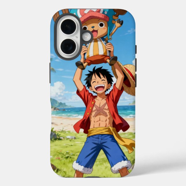 Flut und Fausthiebe iPhone 16 Hülle (Rückseite)