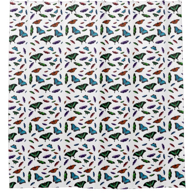 Flutbare Duschvorhang (Farbe auswählen) (Vorderseite)