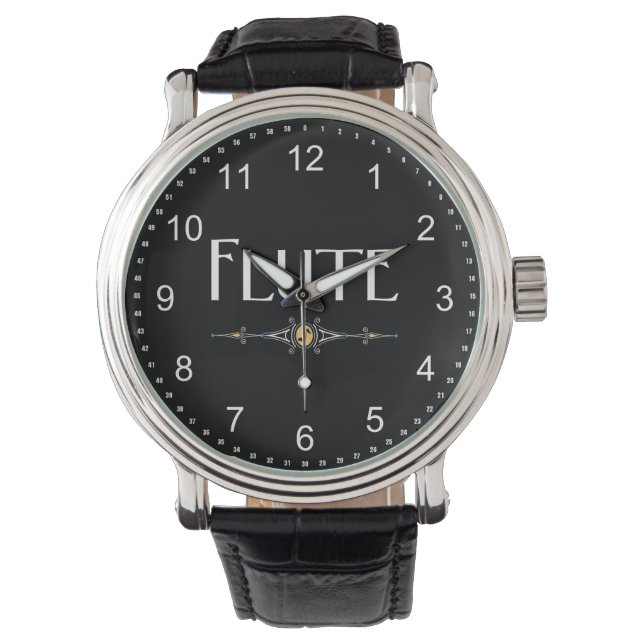 Flutdekorationslinie Armbanduhr (Vorderseite)