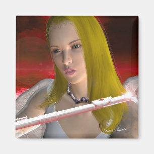 Flute Angel 1 Magnet