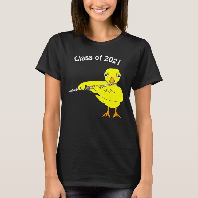 Flute Chick Abschluss T - Shirt (Vorderseite)