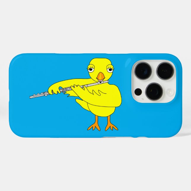 Flute Chick iPhone 16 Pro Hülle (Rückseite (Horizontal))