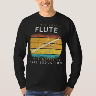 Flute Finesse: Massenvernichtungswaffen für Musica T-Shirt