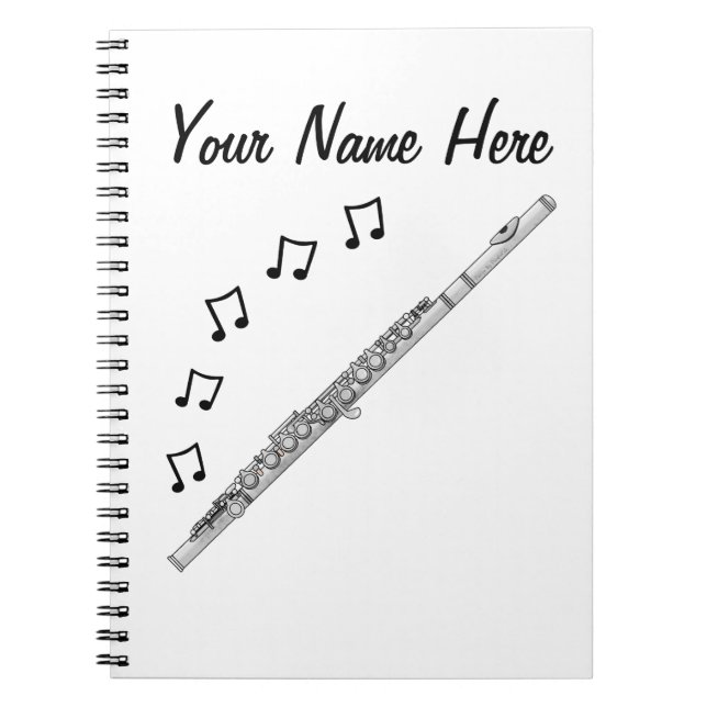 Flute Flutist Musician Music Lehrer Custom Notizblock (Vorderseite)