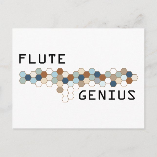 Flute Genius Postkarte (Vorderseite)