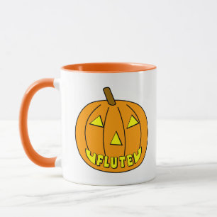 Flute Halloween Pumpkin Tasse