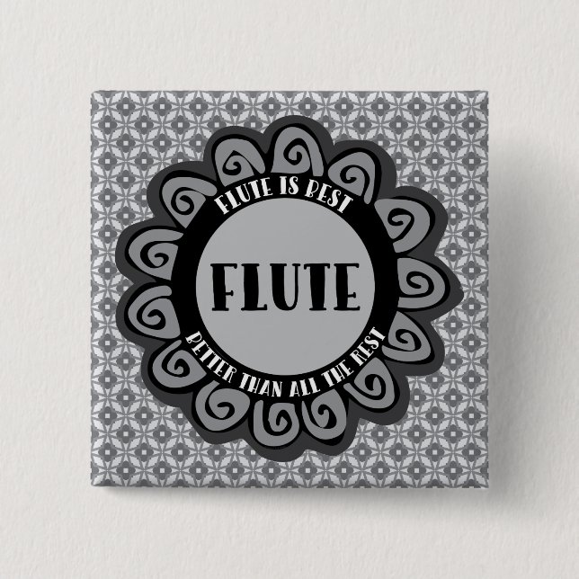 Flute ist am besten button (Vorderseite)