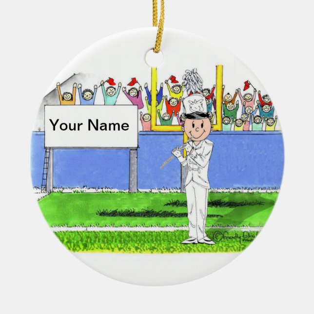 Flute — männlich keramik ornament (Vorne)