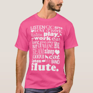 Flute Music Flutist School Band Geschenk T-Shirt