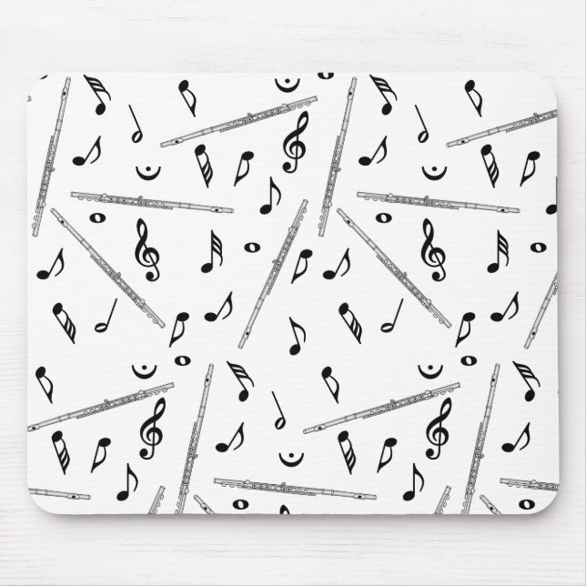 Flute Music Note Mousepad (Vorne)