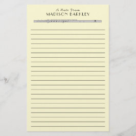 Flute Music Teacher Band Briefpapier