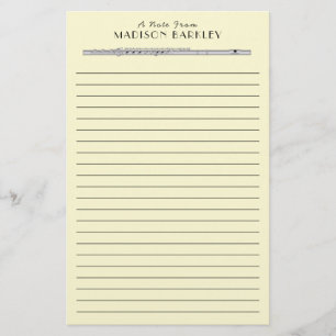 Flute Music Teacher Band Briefpapier