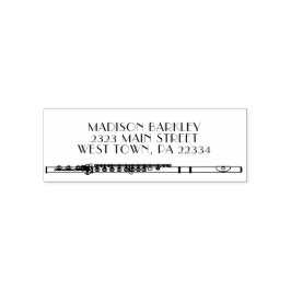 Flute Musician Music Teacher Band Permastempel