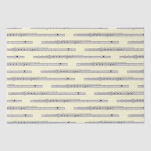 Flute Musician Music Teacher Band Seidenpapier