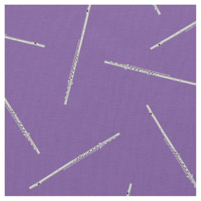 Flute Musiker Zimmerdekor Lila Stoff (Nahaufnahme)