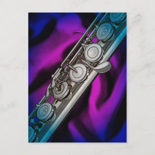 Flute- oder Flutist-Postkarte oder Postkarte
