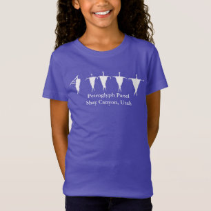 Flute Player & Caravan Petroglyph Panel T-Shirt