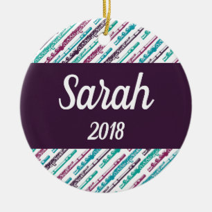 Flute Player - Geschenk für Personalisierte benut Keramik Ornament