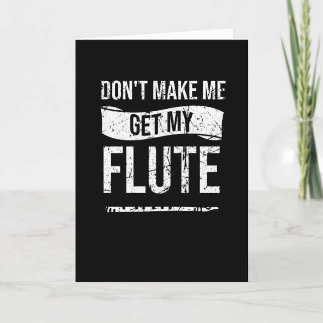 Flute Player Geschenke | Flute Marching Band Fluti Karte (Vorderseite)
