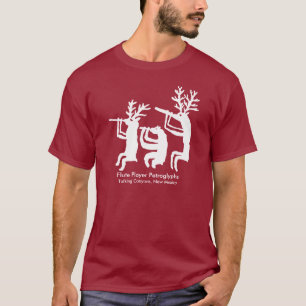 Flute Player Petroglyph T - Shirt