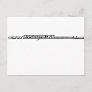 Flute Postkarte