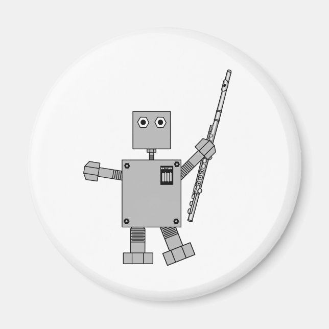 Flute Robot Magnet (Vorne)