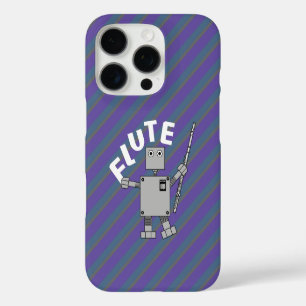 Flute Robot Text iPhone 16 Pro Hülle