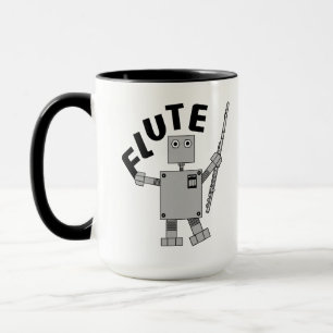Flute Robot Text Tasse
