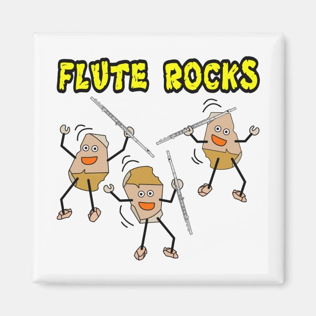 Flute Rocks Magnet (Vorne)