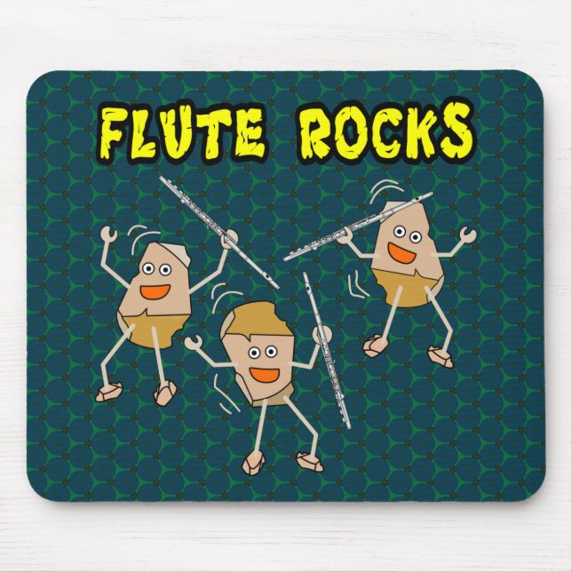 Flute Rocks Mousepad (Vorne)