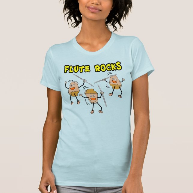 Flute Rocks T-Shirt (Vorderseite)